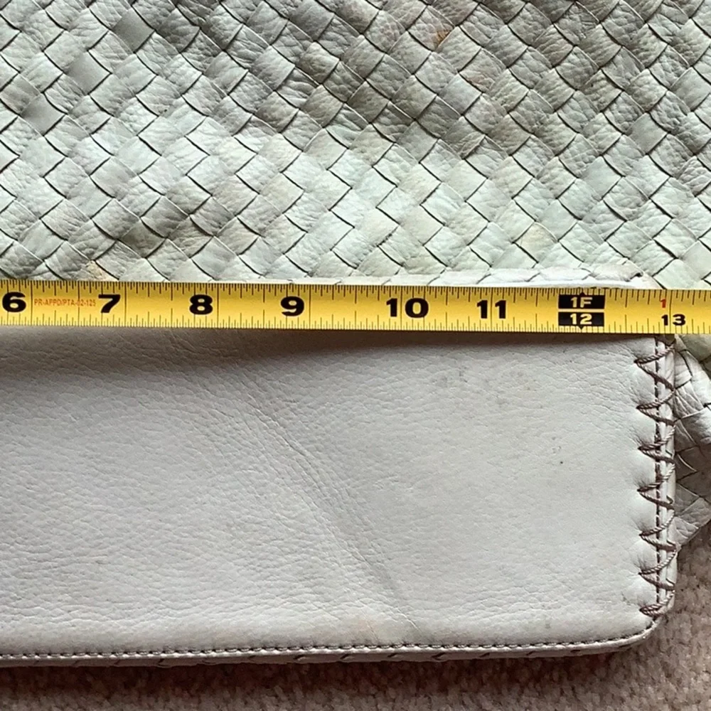 Fossil genuine leather handbag, cream, hobo